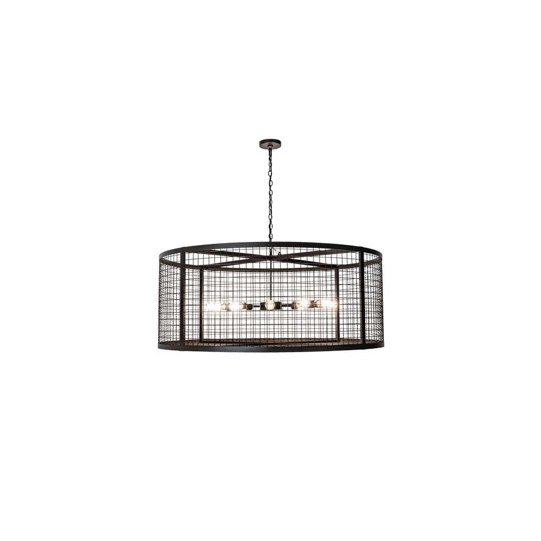 12 Light 60" Wide Cage Pendant