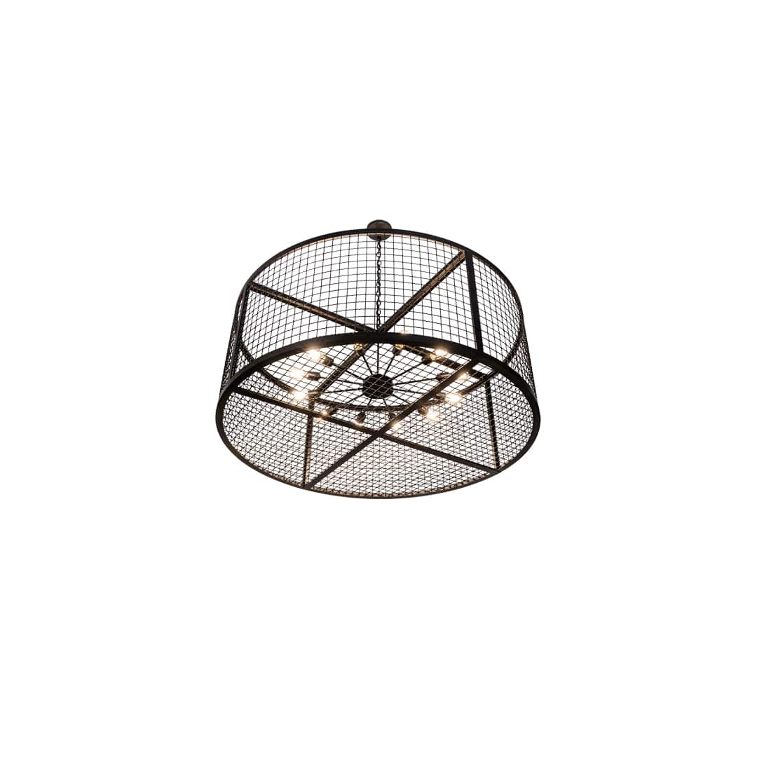 12 Light 60" Wide Cage Pendant