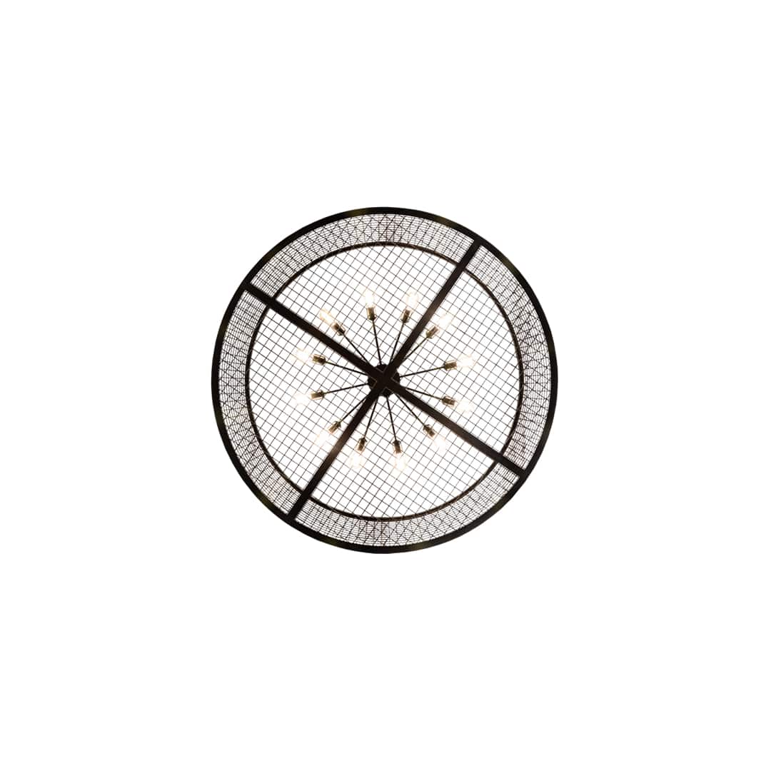 12 Light 60" Wide Cage Pendant