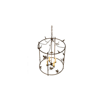 4 Light 25" Wide Taper Candle Pendant