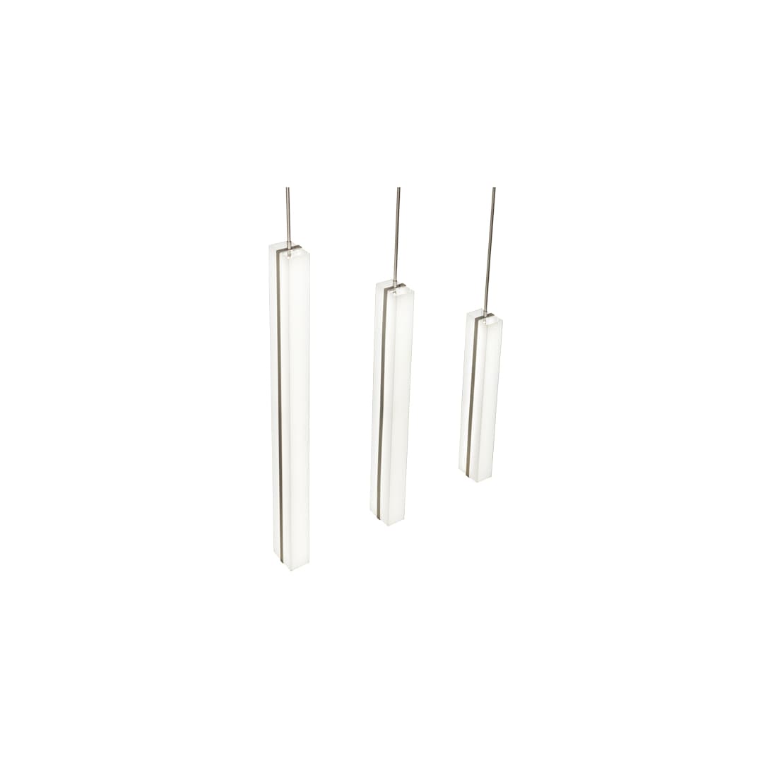 3 Light 51" Wide Linear Pendant