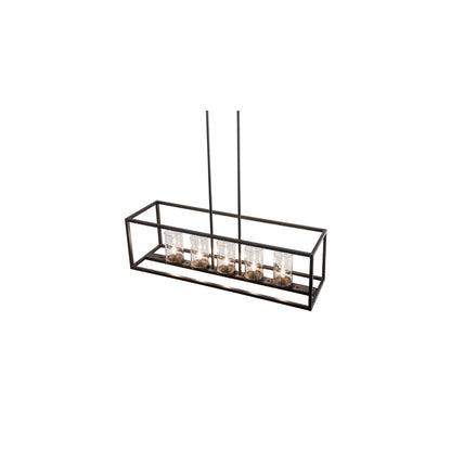5 Light 48" Wide Taper Candle Linear Pendant