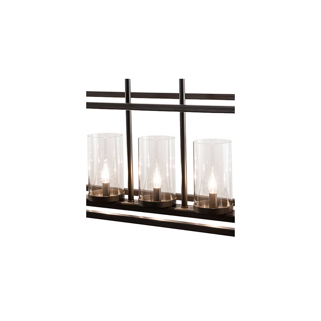 5 Light 48" Wide Taper Candle Linear Pendant