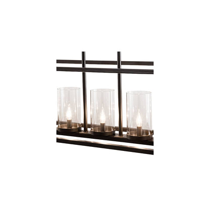 5 Light 48" Wide Taper Candle Linear Pendant