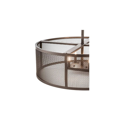 4 Light 30" Wide Cage Pendant
