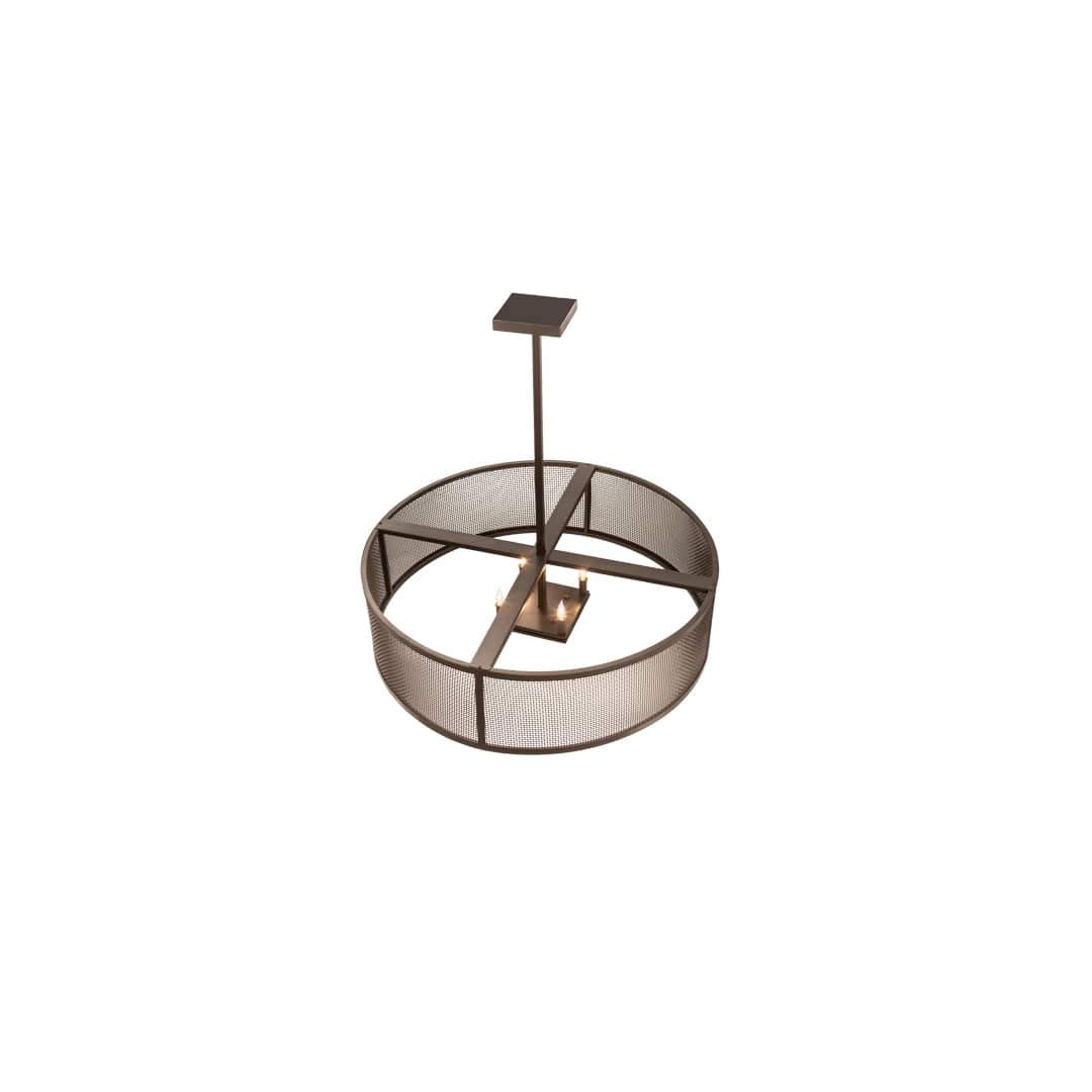 4 Light 36" Wide Cage Pendant