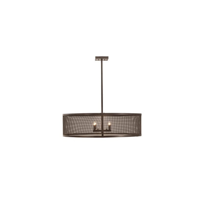 4 Light 36" Wide Cage Pendant