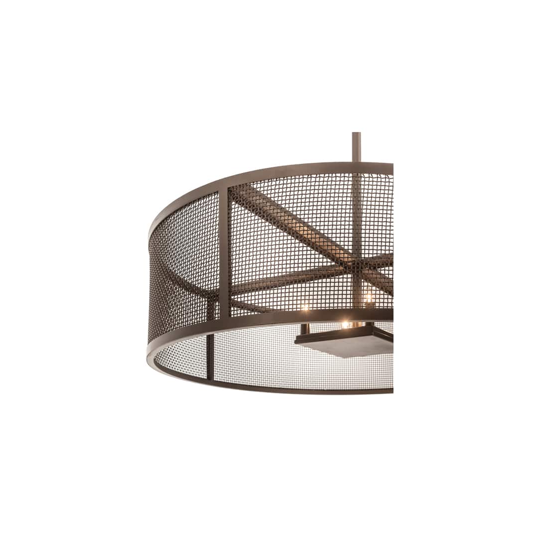 4 Light 36" Wide Cage Pendant