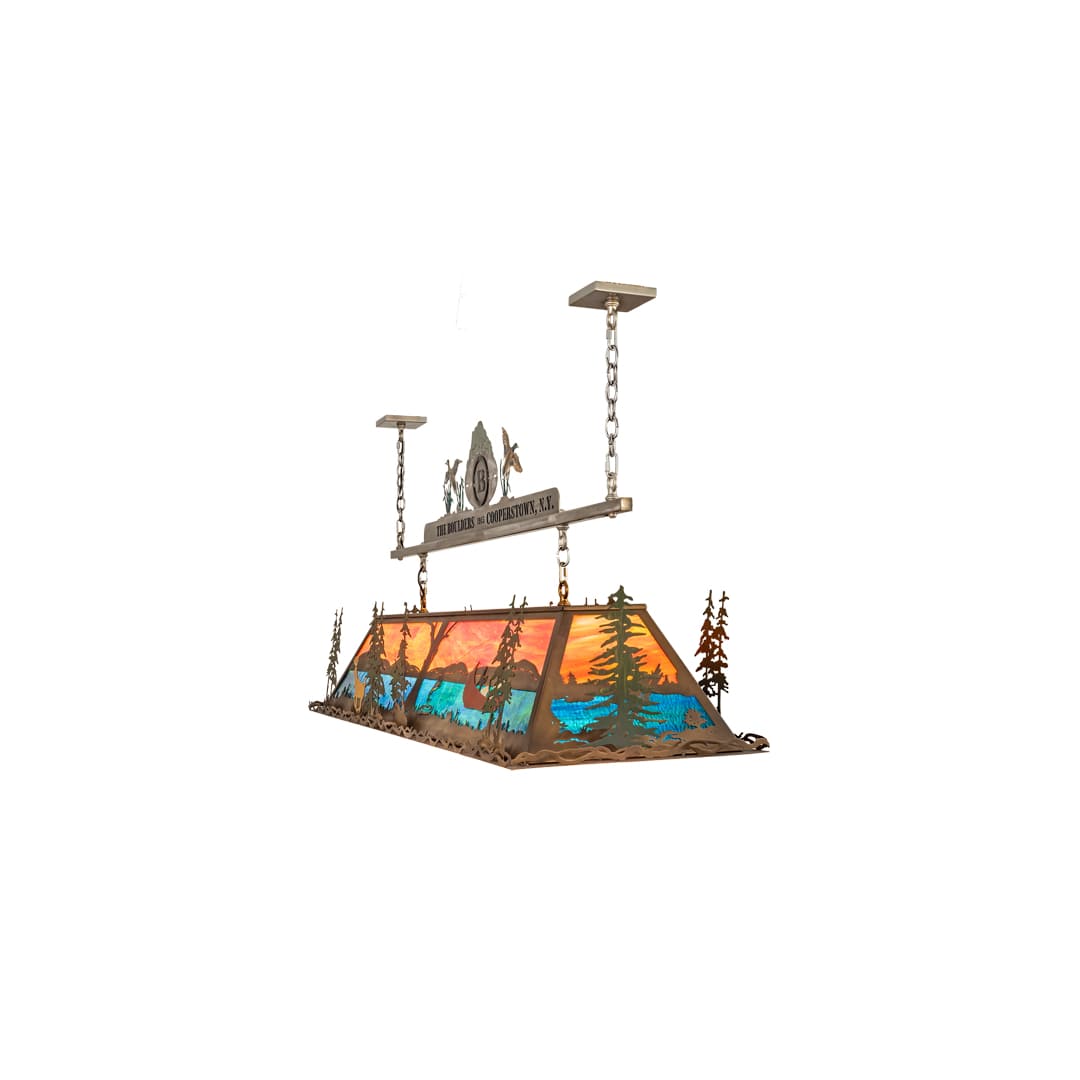 9 Light 72" Wide Billiard Linear Pendant