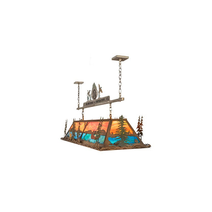 9 Light 72" Wide Billiard Linear Pendant