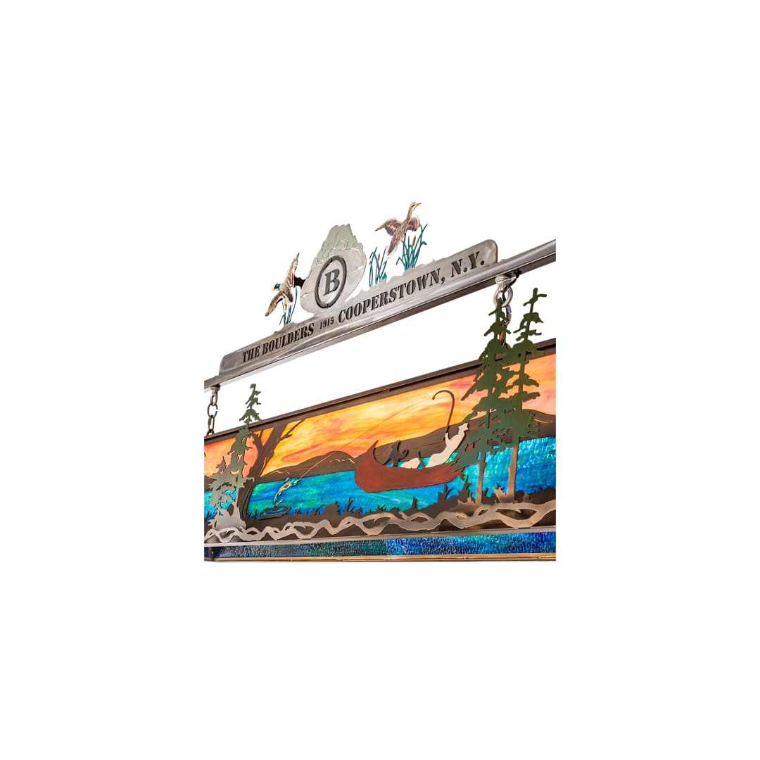 9 Light 72" Wide Billiard Linear Pendant