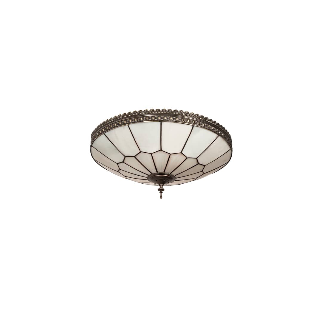 Vincent Honeycomb 4 Light 21" Wide Semi-Flush Bowl Ceiling Fixture with Clear, Frosted Glass Shade - Mahogany Bronze Finish