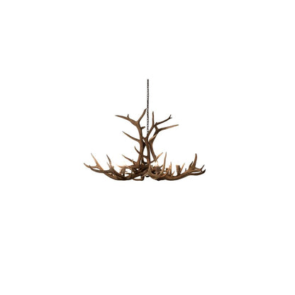 Antlers 8 Light 66" Wide Antler Candle Style Chandelier