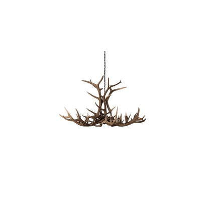 Antlers 8 Light 66" Wide Antler Candle Style Chandelier