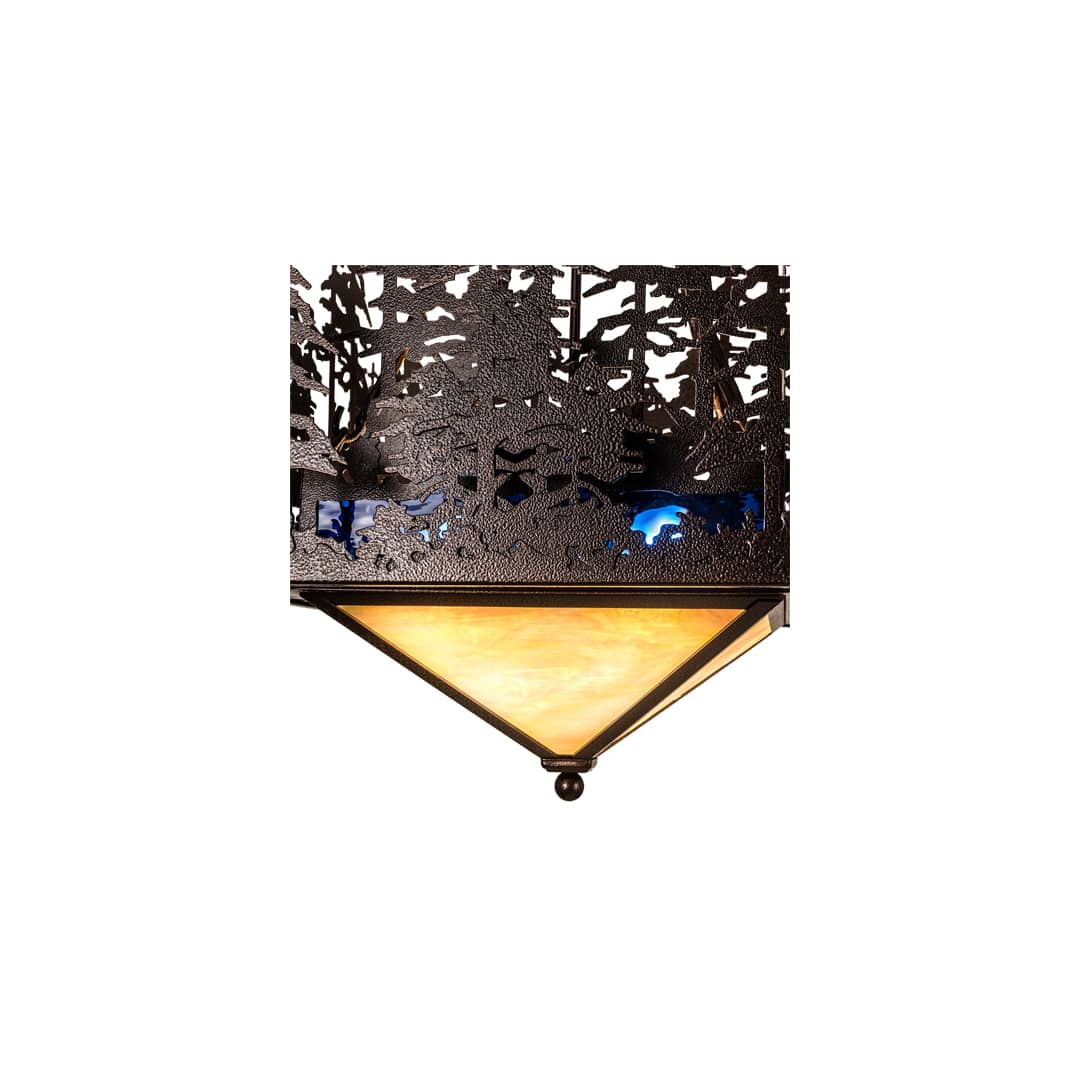 4 Light 28" Wide Abstract Pendant