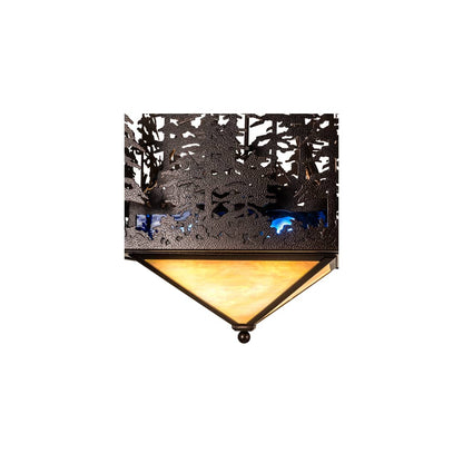 4 Light 28" Wide Abstract Pendant