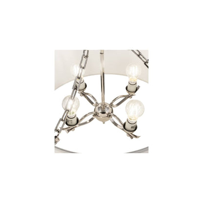 Cilindro 4 Light 24" Wide Semi-Flush Drum Ceiling Fixture - Polished Nickel Finish