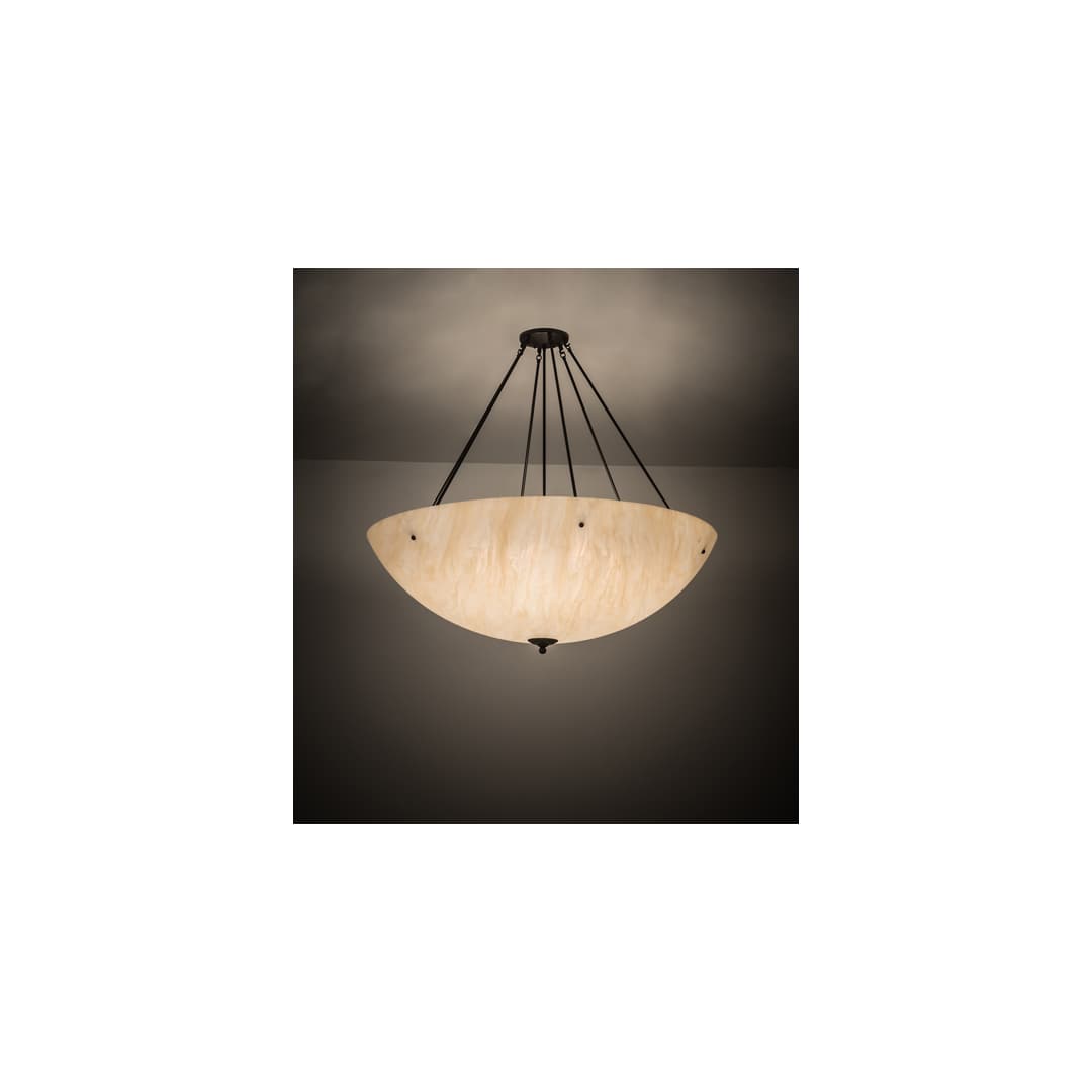 Madison 8 Light 48" Wide Semi-Flush Bowl Ceiling Fixture - Timeless Bronze Finish