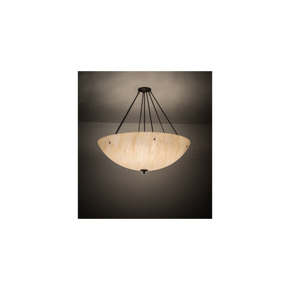 Madison 8 Light 48" Wide Semi-Flush Bowl Ceiling Fixture - Timeless Bronze Finish