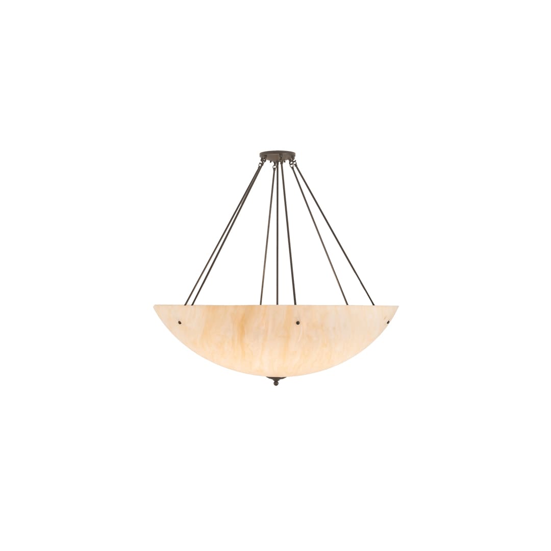 Madison 8 Light 48" Wide Semi-Flush Bowl Ceiling Fixture - Timeless Bronze Finish