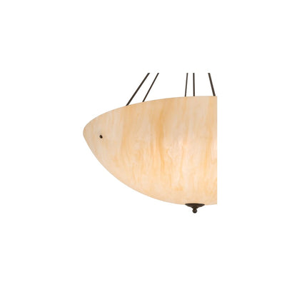 Madison 8 Light 48" Wide Semi-Flush Bowl Ceiling Fixture - Timeless Bronze Finish