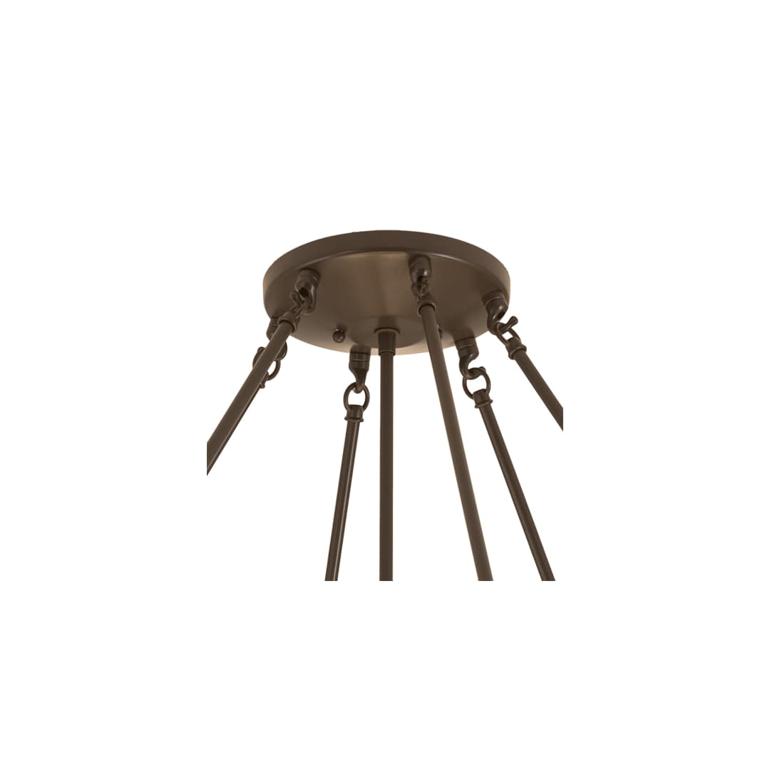 Madison 8 Light 48" Wide Semi-Flush Bowl Ceiling Fixture - Timeless Bronze Finish