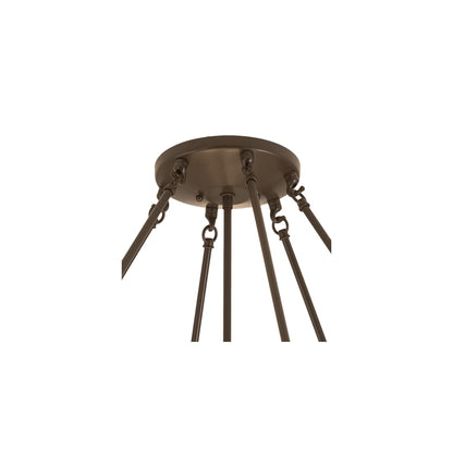 Madison 8 Light 48" Wide Semi-Flush Bowl Ceiling Fixture - Timeless Bronze Finish