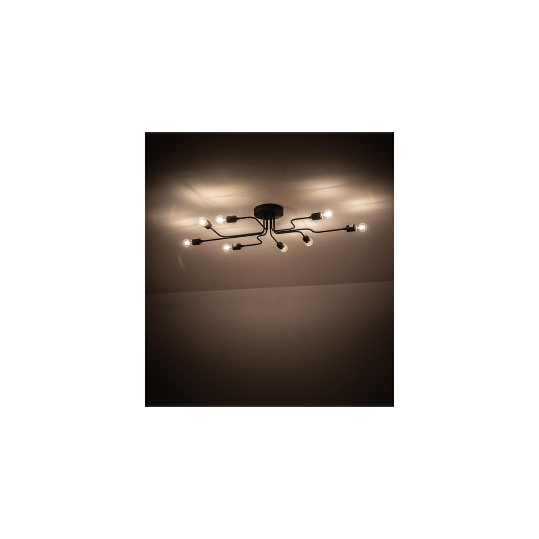 PipeDream Alva 8 Light 44" Wide Semi-Flush Linear Ceiling Fixture