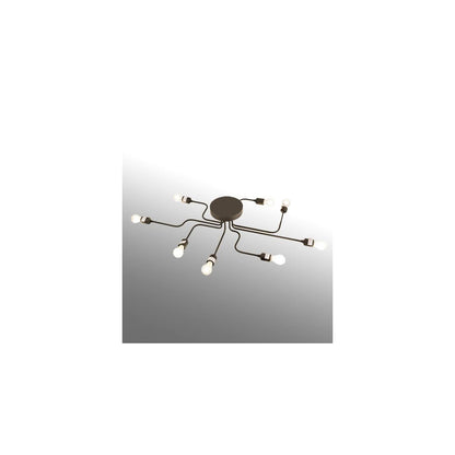 PipeDream Alva 8 Light 44" Wide Semi-Flush Linear Ceiling Fixture