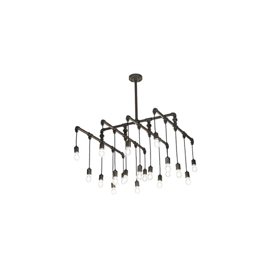 20 Light 51" Wide Abstract Linear Pendant