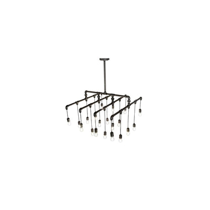 20 Light 51" Wide Abstract Linear Pendant