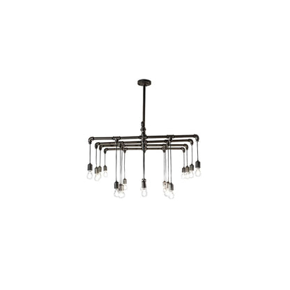 20 Light 51" Wide Abstract Linear Pendant