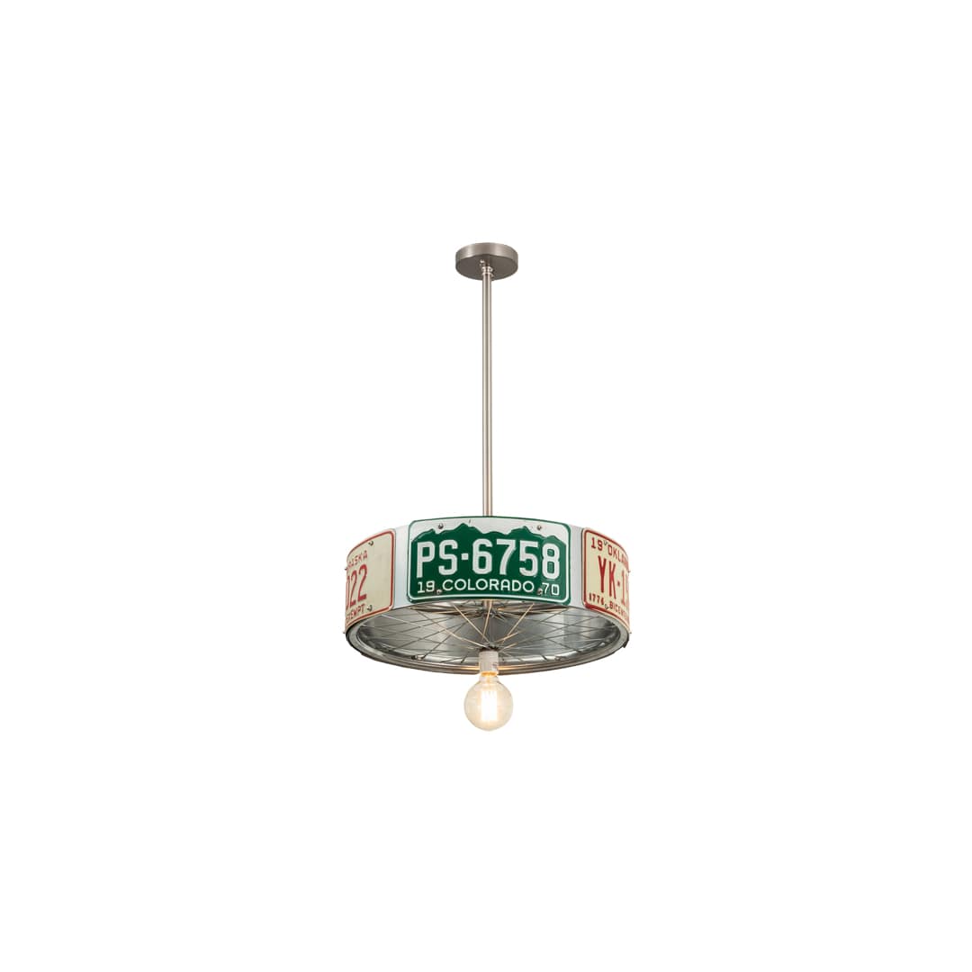 22" Wide Abstract Pendant