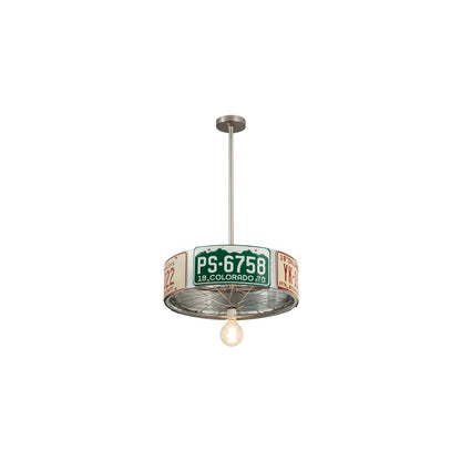 22" Wide Abstract Pendant