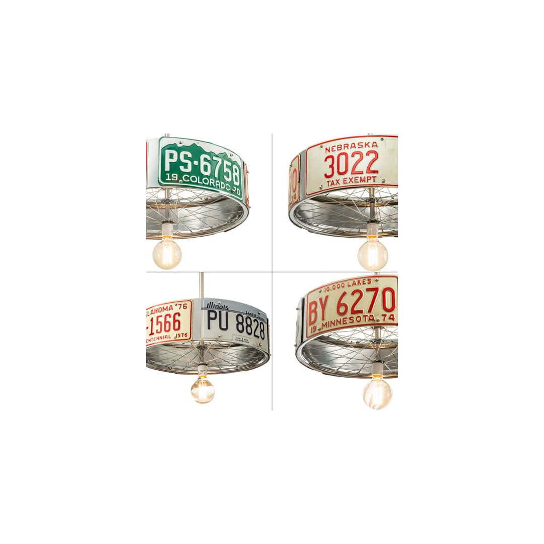 22" Wide Abstract Pendant