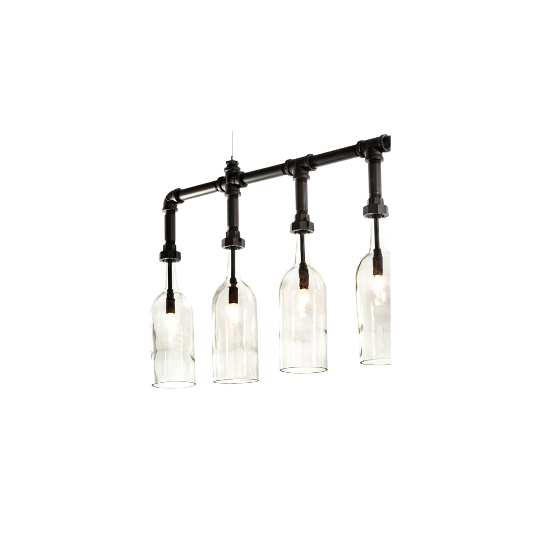 10 Light 75" Wide Suspension Linear Pendant