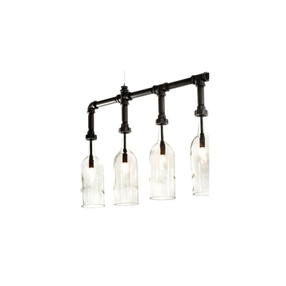 10 Light 75" Wide Suspension Linear Pendant