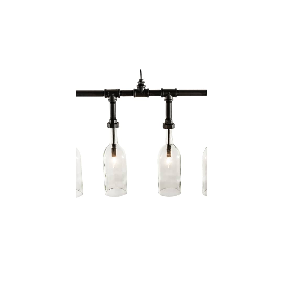 10 Light 75" Wide Suspension Linear Pendant