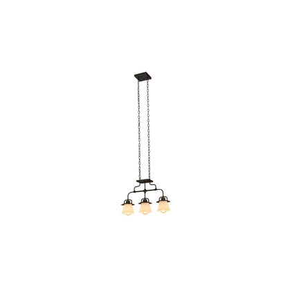 3 Light 24" Wide Linear Pendant