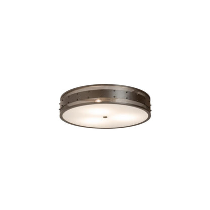 Nolan 3 Light 30" Wide Flush Mount Drum Ceiling Fixture