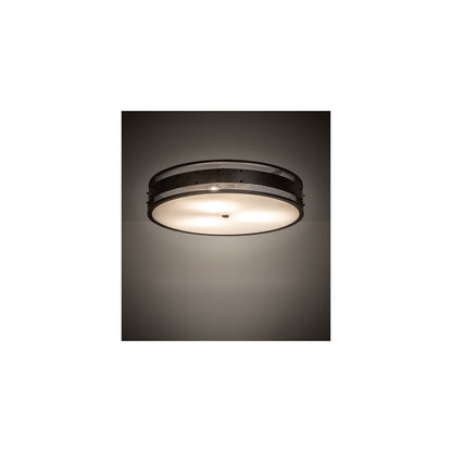 Nolan 3 Light 30" Wide Flush Mount Drum Ceiling Fixture