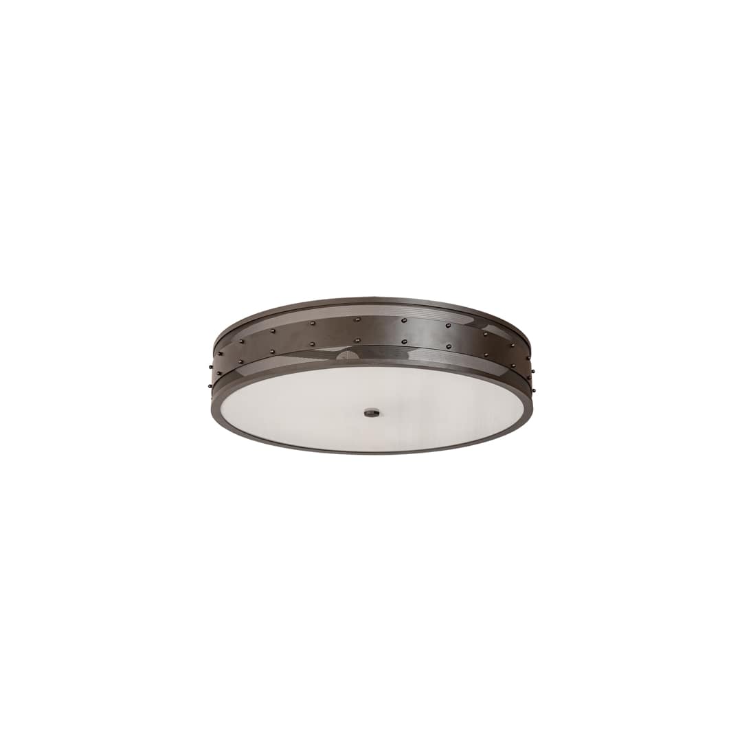 Nolan 3 Light 30" Wide Flush Mount Drum Ceiling Fixture