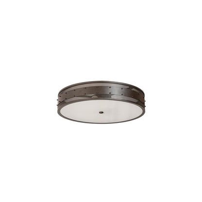 Nolan 3 Light 30" Wide Flush Mount Drum Ceiling Fixture