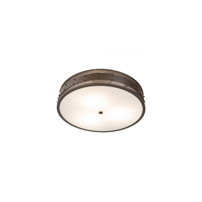 Nolan 3 Light 30" Wide Flush Mount Drum Ceiling Fixture