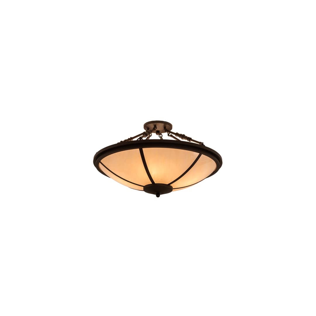 Commerce 4 Light 31" Wide Semi-Flush Bowl Ceiling Fixture - Oil Rubbed Bronze Finish