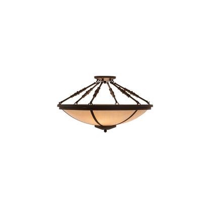 Commerce 4 Light 31" Wide Semi-Flush Bowl Ceiling Fixture - Oil Rubbed Bronze Finish