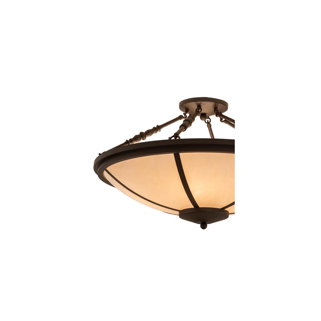 Commerce 4 Light 31" Wide Semi-Flush Bowl Ceiling Fixture - Oil Rubbed Bronze Finish