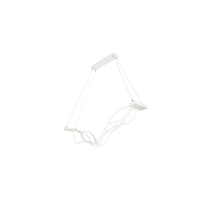 4 Light 84" Wide Abstract Linear Pendant