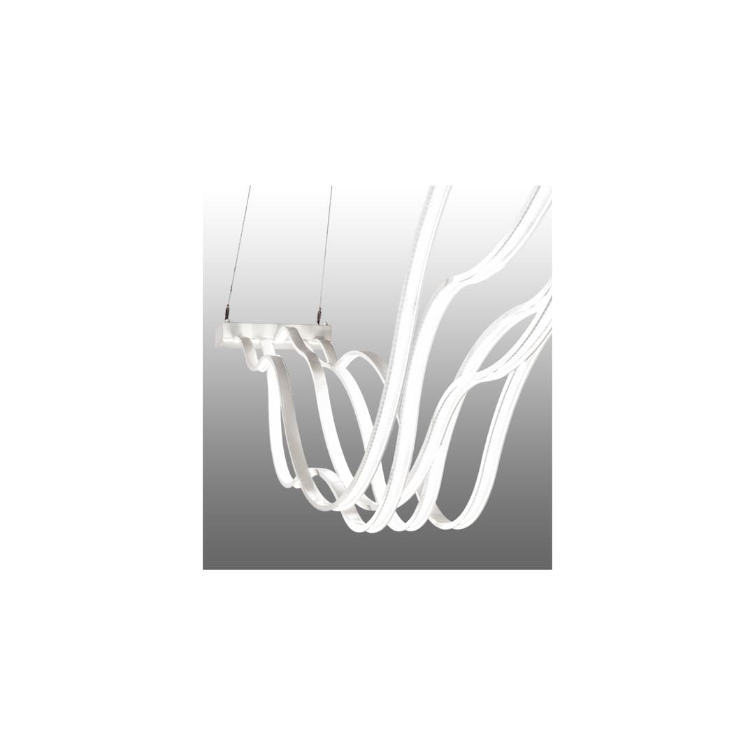 4 Light 84" Wide Abstract Linear Pendant