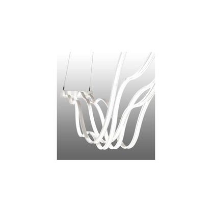 4 Light 84" Wide Abstract Linear Pendant